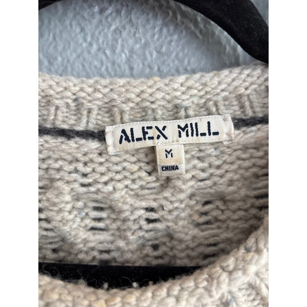 Alex Mill Catskill Weekend Fisherman Sweater in Barley size M - Picture 5 of 5